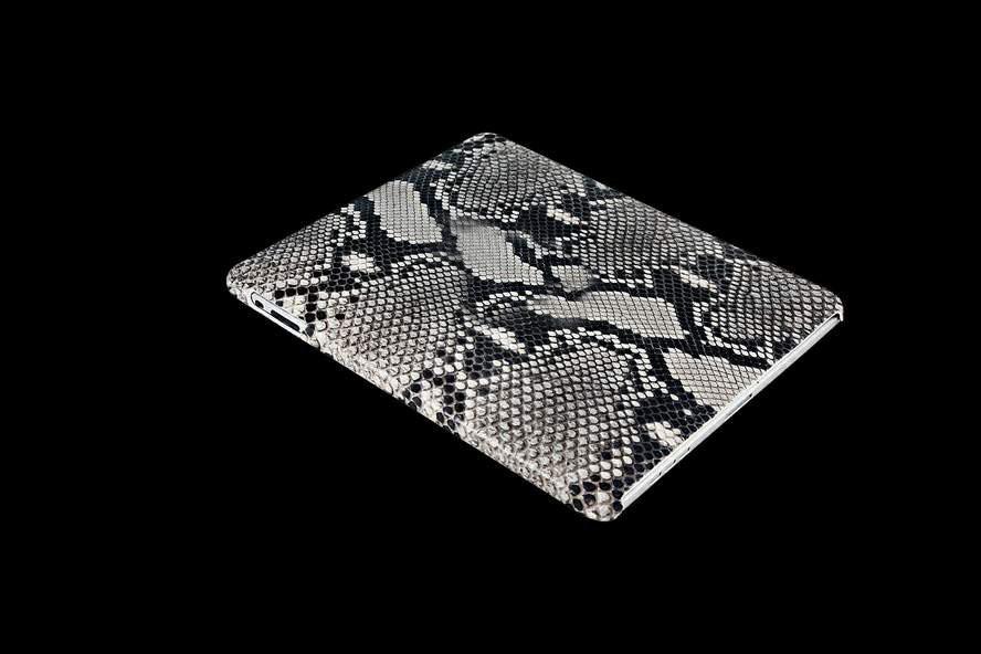 Unique Hard Case MJ 777 for Apple iPad. Genuine Leather. Exotic Snake Skin Python.
